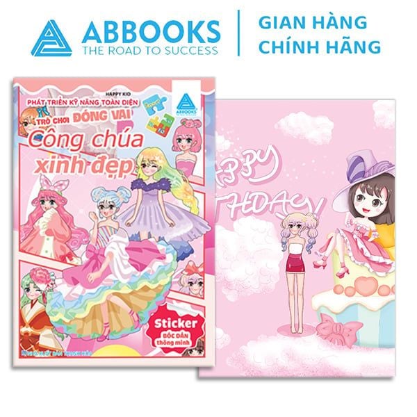 Sticker Bóc Dán Thông Minh - Thời Trang Dạ Hội, Công  Chúa Xinh Đẹp, Thời Trang 4 Mùa, Lễ Hội Hóa Trang