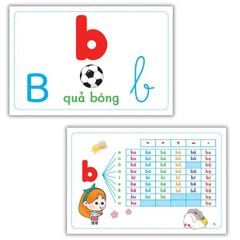 Bộ Thẻ Flashcard Thông Minh Chữ Cái - Âm - Vần Chuẩn Tiểu Học Dành Cho Bé 0-6 Tuổi - ABBOOKS