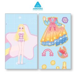 Sách Sticker Bóc Dán Công Chúa Cho Bé 3-8 Tuổi Happy Fashion Show Giấc Mơ Đại Dương ABBOOKS