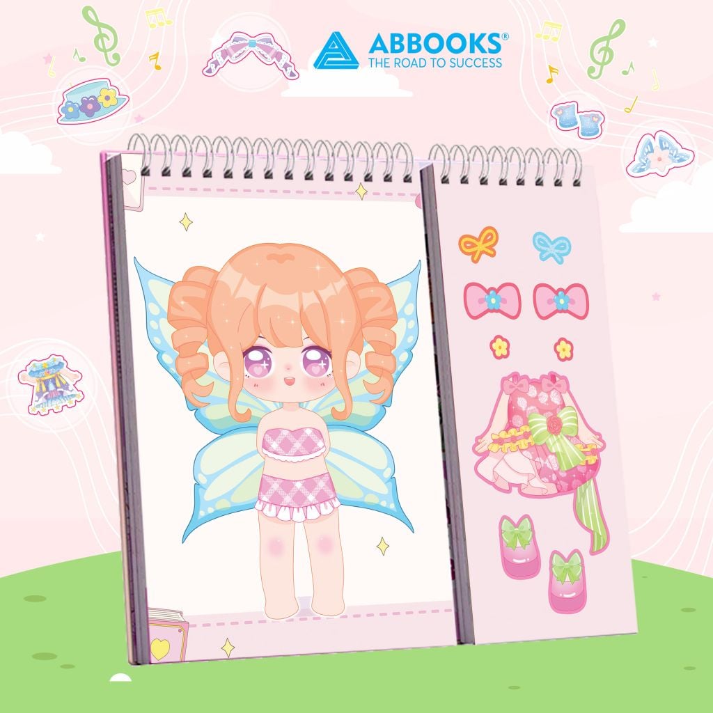 Sách - Stickers Học Viện Thời Trang Công Chúa Kawai - Những Nàng Tiên Hoa - An Toàn Cho Bé Yêu Sáng Tạo
