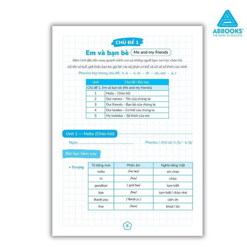 Sổ Theo Dõi Học Tập Tiếng Anh Lớp 3 Cho Bé Phối Hợp Phụ Huynh Giáo Viên ABBOOKS
