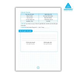 Sổ Theo Dõi Học Tập Tiếng Anh Lớp 3 Cho Bé Phối Hợp Phụ Huynh Giáo Viên ABBOOKS