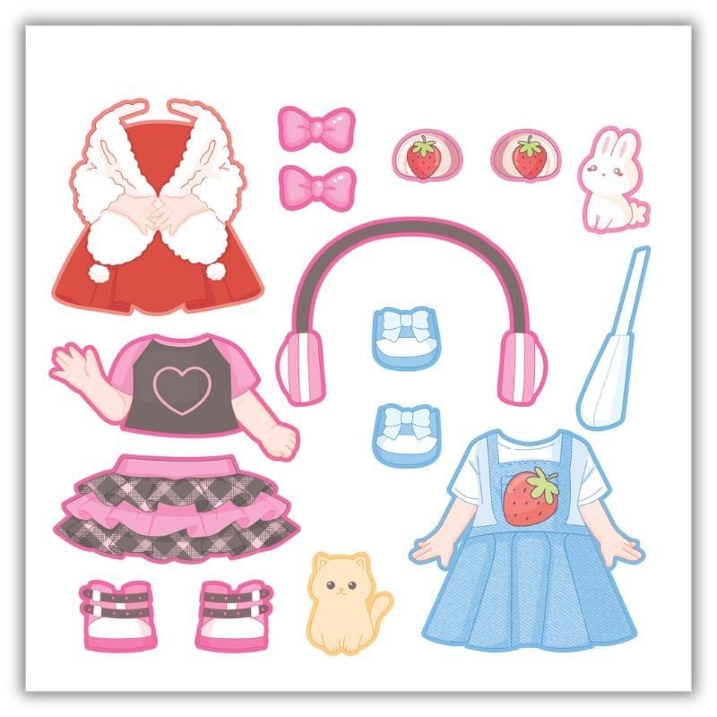 Sách Sticker 4 Chủ Đề - Tủ Đồ Biến Hóa Của Công Chúa Chipi - Daisy Tươi Tắn, Bella Dễ Thương, Coco Sành Điệu, Cherry Lấp Lánh Cho Bé Sáng Tạo Không Giới Hạn