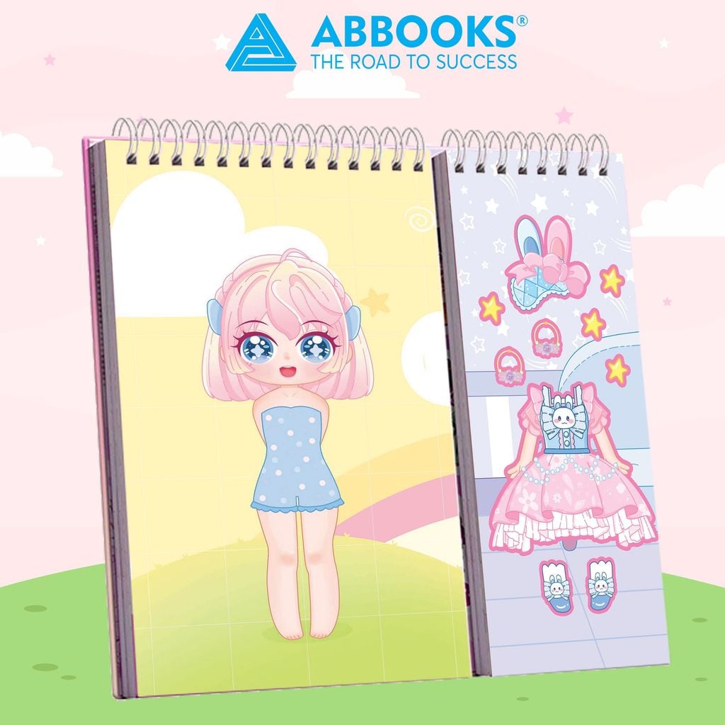 Sách - Sticker Học Viện Thời Trang Công Chúa Kawaii - Giấc Mơ Cổ Tích An Toàn Cho Bé Yêu - ABBOOKS