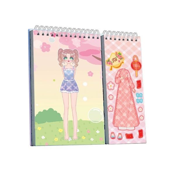 Sách - Sticker Học Viện Thời Trang - Bống Bống Bang Bang Chất Liệu An Toàn Cho Bé Yêu - (Kích Thước 21x18,5 cm) - ABBOOKS