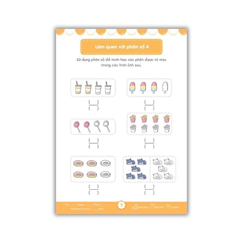 Sách - Giỏi Toán Từ Gốc Thực Hành Phân Số Lớp 4-5 Học Phân Số Qua Hình Ảnh ABBOOKS