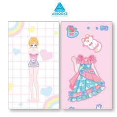 Sách Sticker Bóc Dán Công Chúa Cho Bé 3-8 Tuổi Happy Fashion Show Giấc Mơ Đại Dương ABBOOKS