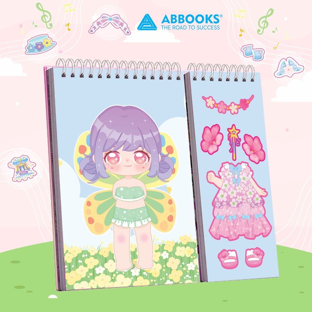 Sách - Stickers Học Viện Thời Trang Công Chúa Kawai - Những Nàng Tiên Hoa - An Toàn Cho Bé Yêu Sáng Tạo