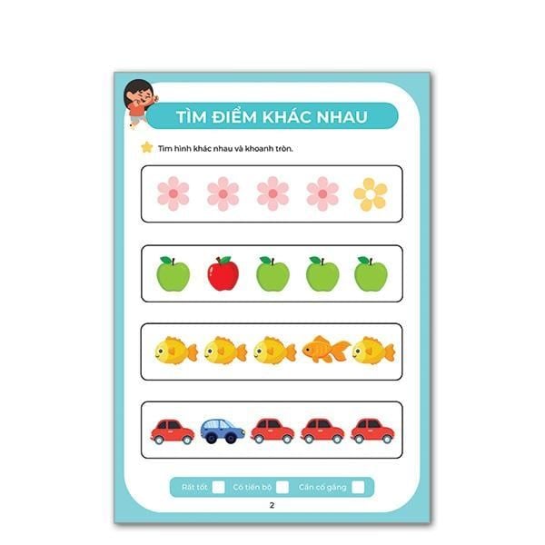 Sách toán dành cho bé - Nhận biết số và làm quen với các phép tínhKhám phá các con số 3 - 6 Tuổi