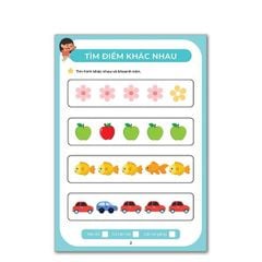 Sách toán dành cho bé - Nhận biết số và làm quen với các phép tínhKhám phá các con số 3 - 6 Tuổi