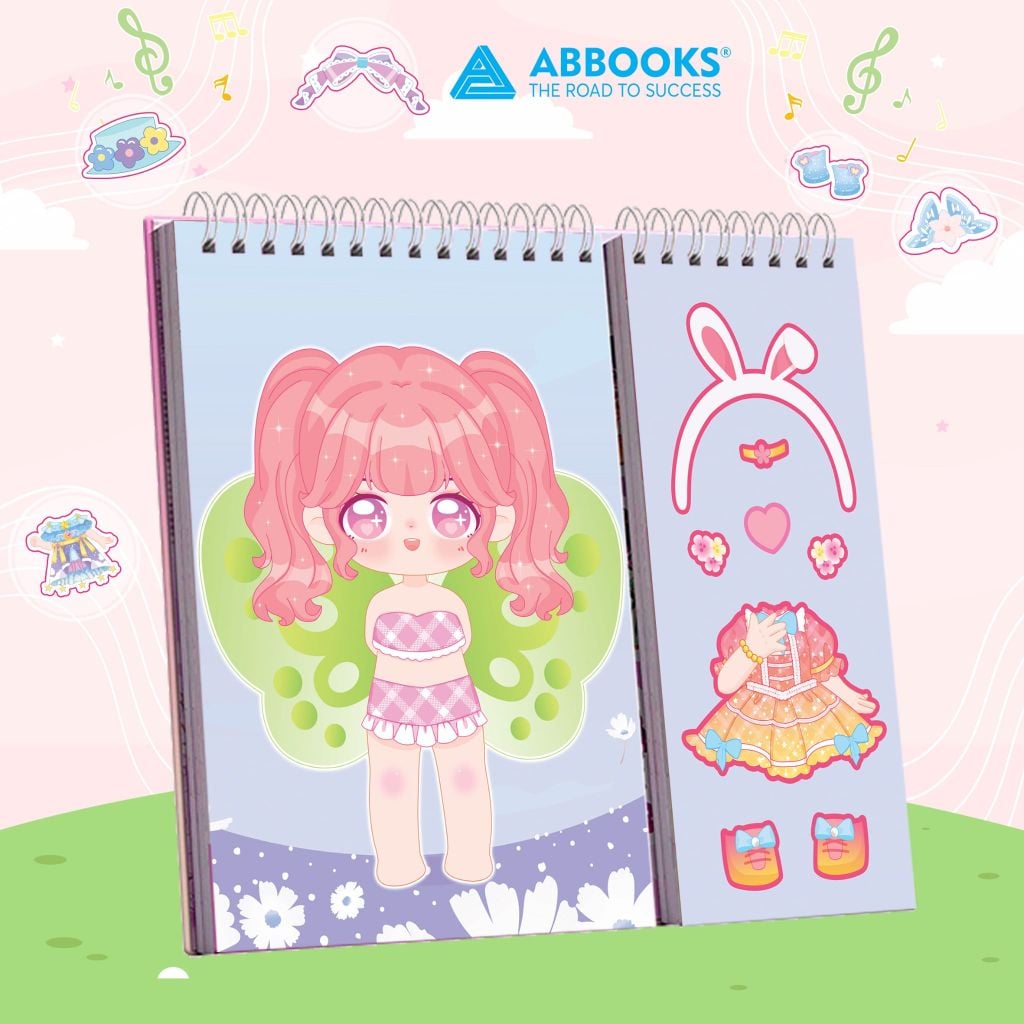 Sách - Stickers Học Viện Thời Trang Công Chúa Kawai - Những Nàng Tiên Hoa - An Toàn Cho Bé Yêu Sáng Tạo