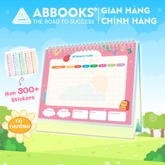 Sách - Thói Quen Tốt Montessori Planner Bảng Kế Hoạch Tuần Cho Bé Kèm Stickers - ABBOOKS