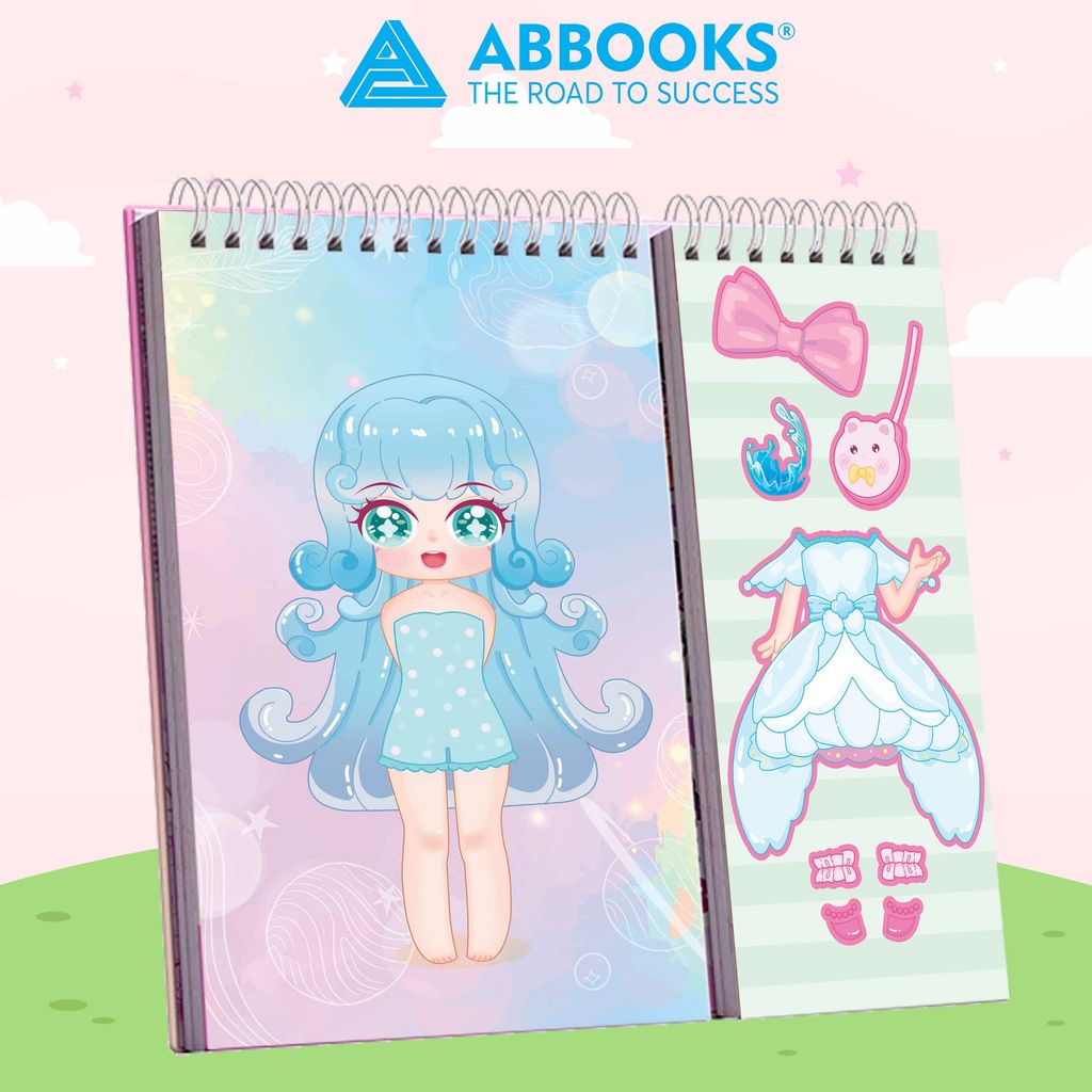 Sách - Sticker Học Viện Thời Trang Công Chúa Kawaii - Giấc Mơ Cổ Tích An Toàn Cho Bé Yêu - ABBOOKS