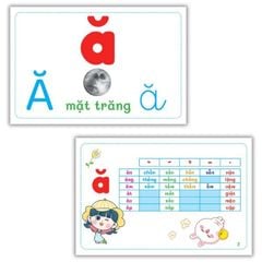 Bộ Thẻ Flashcard Thông Minh Chữ Cái - Âm - Vần Chuẩn Tiểu Học Dành Cho Bé 0-6 Tuổi - ABBOOKS