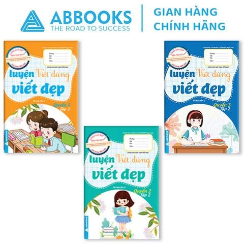 Sách Luyện Viết Đúng Viết Đẹp Cho Học Sinh Tiểu Học Quyển1-2-3 Tập 1 & Tập 2 - Bộ 6 Cuốn