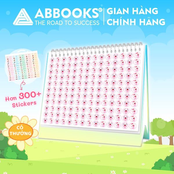 Sách - Thói Quen Tốt Montessori Planner Bảng Kế Hoạch Tuần Cho Bé Kèm Stickers - ABBOOKS
