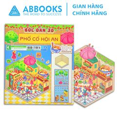 Stickers Bóc Dán 3D - Thư Viện Thỏ Trắng, Phố Cổ Hội An, Phòng Của Gấu Misa, Vườn Hoa Đà Lạt, Tiệm May Cô Ba Sài Gòn, Cổ Tích Tấm Cám