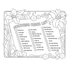 Sách Tô Màu Chữa Lành - Trạm Tô Màu Bình Yên - Hồng Mao, Đậu Đỏ – Ra Ngõ Đón Xuân - ABBOOKS