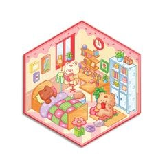 Stickers Bóc Dán 3D - Thư Viện Thỏ Trắng, Phố Cổ Hội An, Phòng Của Gấu Misa, Vườn Hoa Đà Lạt, Tiệm May Cô Ba Sài Gòn, Cổ Tích Tấm Cám