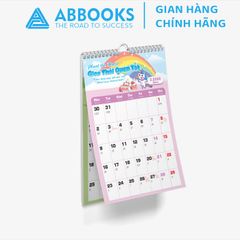Lịch Treo Tường 2026 - Time Is A Gift - Thời Gian Là 1 Món Quà Chủ Đề Kỳ Lân Cầu Vồng Dễ Thương Kèm Sticker Trang Trí - ABBOOKS