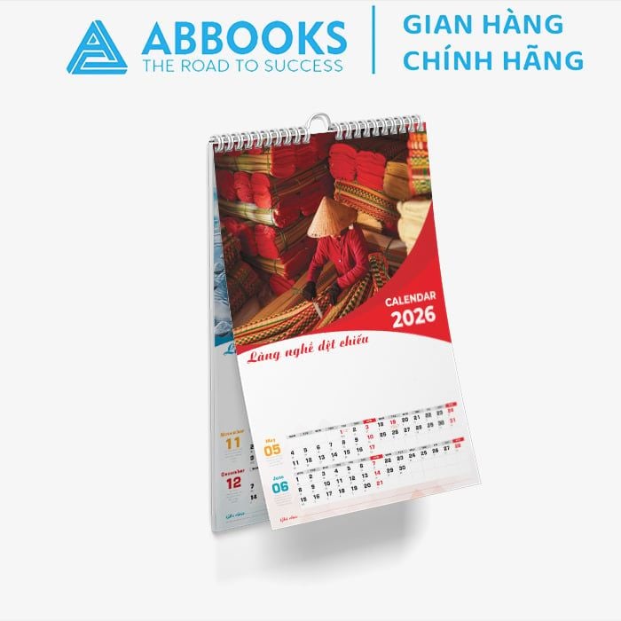 Lịch Treo Tường 2026 - Bộ 12 Tháng Chủ Đề Vẻ Đẹp Của Làng Nghề Truyền Thống Việt Nam