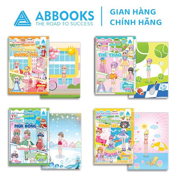 Sticker Bóc Dán Thông Minh - Phát Triển Kĩ Năng Toàn Diện Trò Chơi Đóng Vai Thời Trang: Đường Phố, Thể Thao, Mùa Hè, Mùa Đông