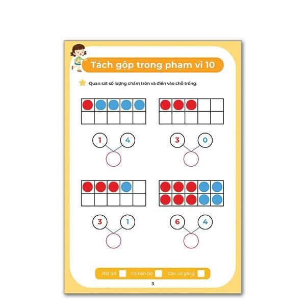Sách toán dành cho bé - Nhận biết số và làm quen với các phép tínhCộng trừ trong phạm vi 20