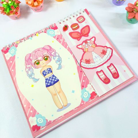 Sticker Bóc Dán Sáng Tạo Học Viện Thời Trang - Công Chúa Kawaii