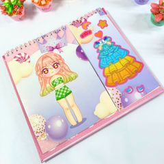 Sticker Bóc Dán Sáng Tạo Học Viện Thời Trang - Công Chúa Kawaii