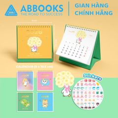 Lịch Để Bàn Mini 2026 – Meow Time, 12 Con Giáp, 12 Cung Hoàng Đạo, Duck Time, Cake Matcha Có Note Kèm Sticker Trang Trí Dễ Thương (9x10.5cm) – Bộ 5 Cuốn