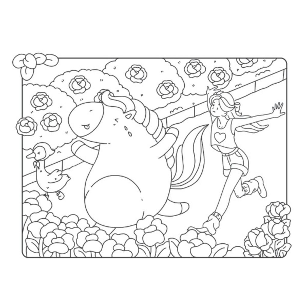 Sách Tô Màu Chữa Lành - Trạm Tô Màu Bình Yên - Hồng Mao, Đậu Đỏ – Ra Ngõ Đón Xuân - ABBOOKS