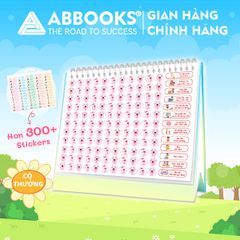 Sách - Thói Quen Tốt Montessori Planner Bảng Kế Hoạch Tuần Cho Bé Kèm Stickers - ABBOOKS