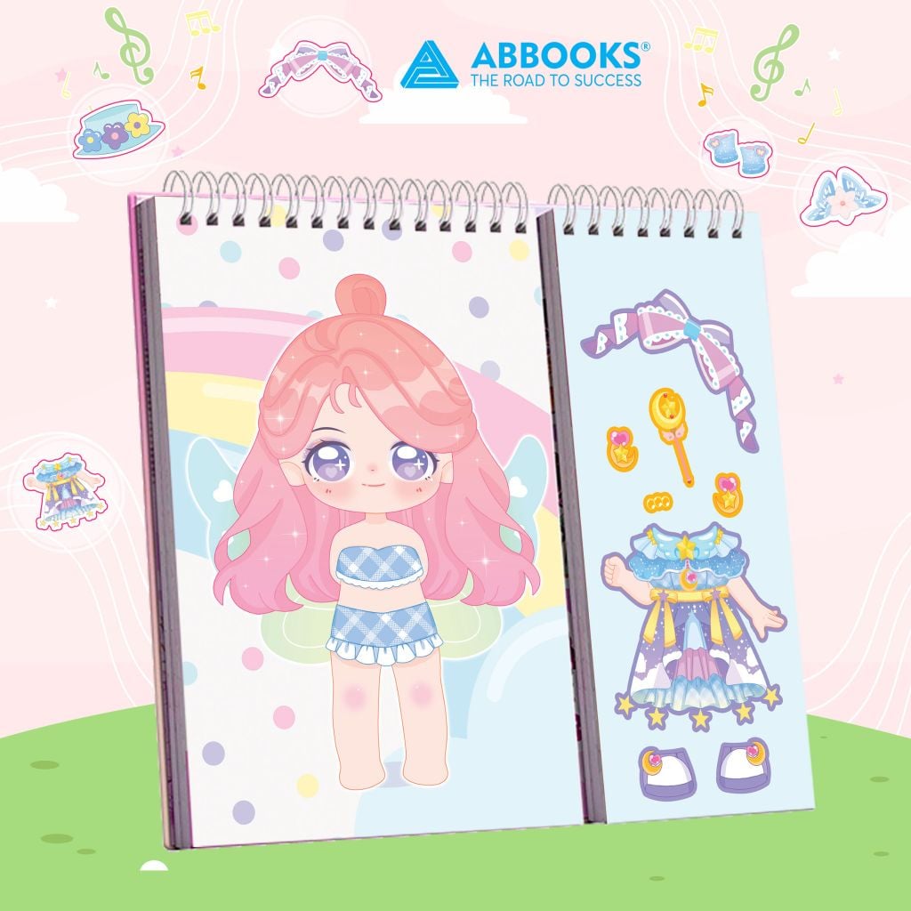 Sách - Stickers Học Viện Thời Trang Công Chúa Kawai - Những Nàng Tiên Hoa - An Toàn Cho Bé Yêu Sáng Tạo