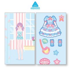 Sách Sticker Bóc Dán Công Chúa Cho Bé 3-8 Tuổi Happy Fashion Show Giấc Mơ Đại Dương ABBOOKS