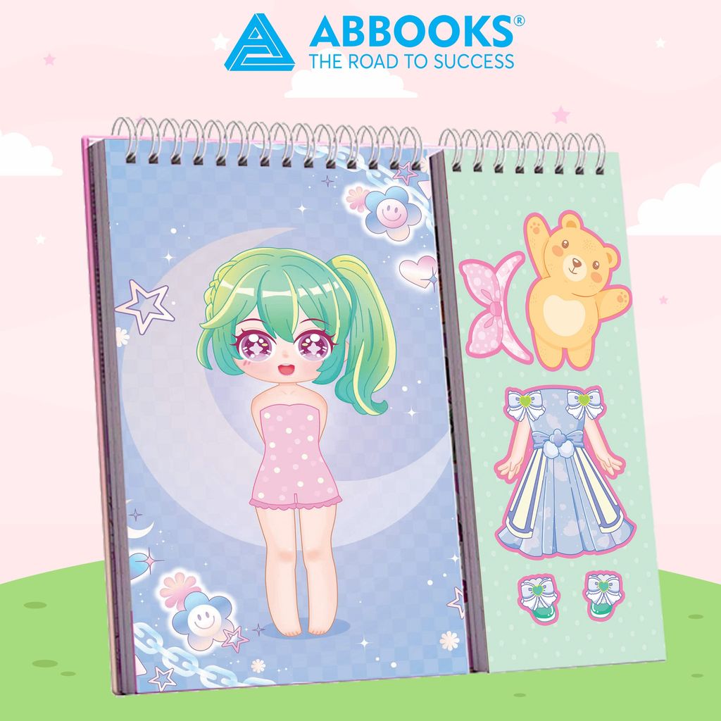 Sách - Sticker Học Viện Thời Trang Công Chúa Kawaii - Giấc Mơ Cổ Tích An Toàn Cho Bé Yêu - ABBOOKS