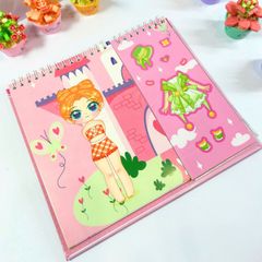 Sticker Bóc Dán Sáng Tạo Học Viện Thời Trang - Công Chúa Kawaii