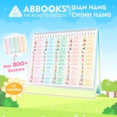 Sách - Thói Quen Tốt Montessori Planner Bảng Kế Hoạch Tuần Cho Bé Kèm Stickers - ABBOOKS