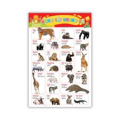 Tranh Treo Tường Bách Khoa Toàn Thư Dành Cho Bé Học Chữ Cái Số Đếm Hình Khối Và Động Vật - ABBOOKS
