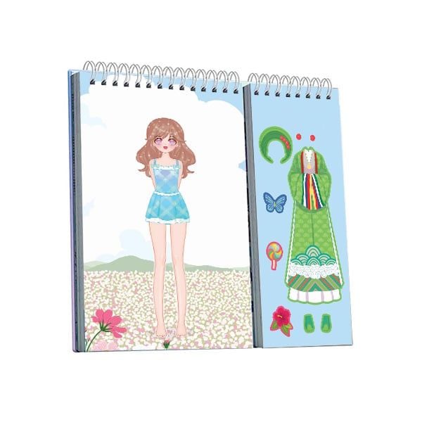 Sách - Sticker Học Viện Thời Trang - Bống Bống Bang Bang Chất Liệu An Toàn Cho Bé Yêu - (Kích Thước 21x18,5 cm) - ABBOOKS