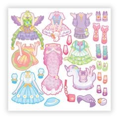 Sticker - Công Chúa Anime Kawaii- Ngọt Ngào Hay Cá Tính, Dễ Thương Hay Sành Điệu, Công Chúa Hay Phù Thủy, Dịu Dàng Hay Năng Động - Phụ Kiện Thời Trang Sành Điệu Cho Bé