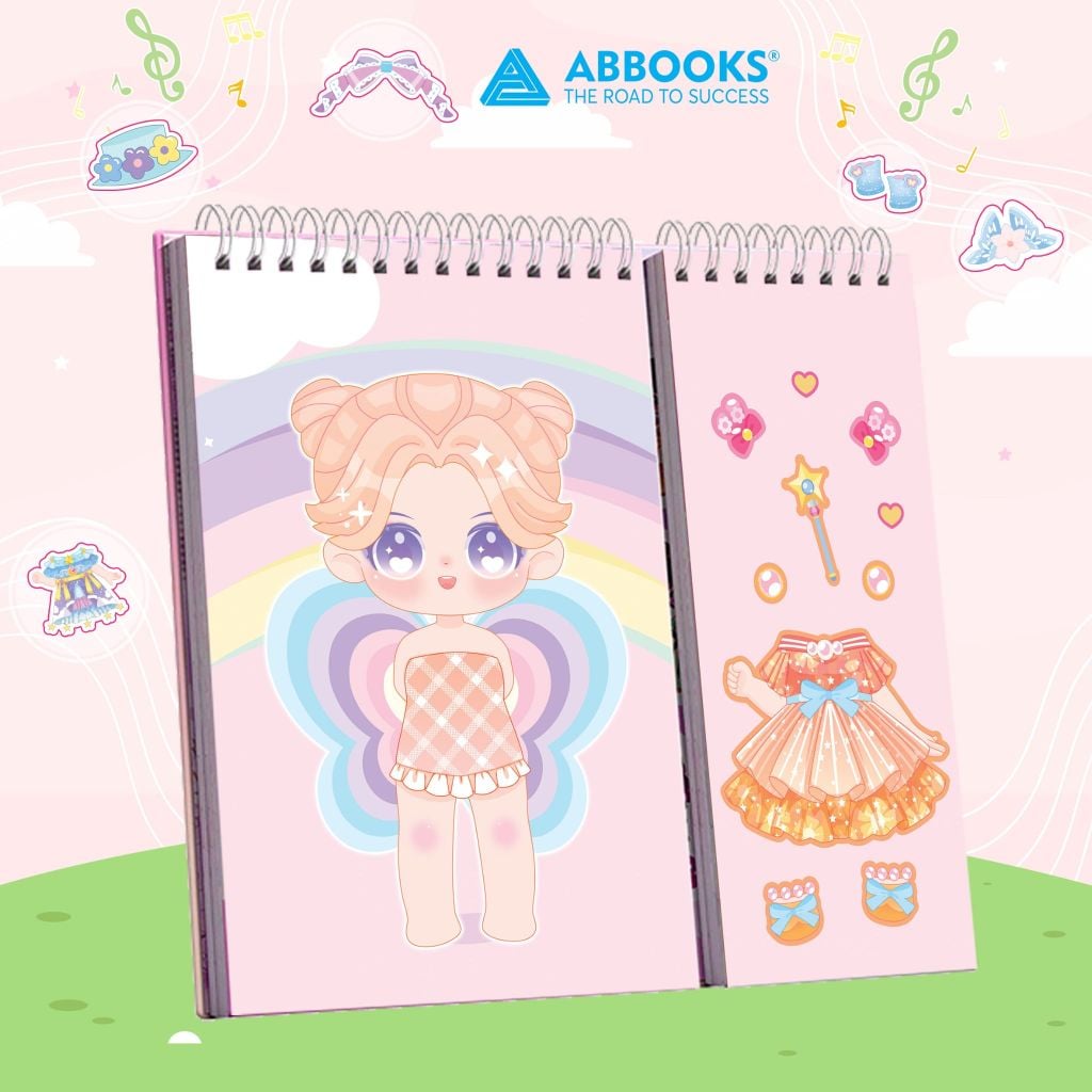 Sách - Stickers Học Viện Thời Trang Công Chúa Kawai - Những Nàng Tiên Hoa - An Toàn Cho Bé Yêu Sáng Tạo