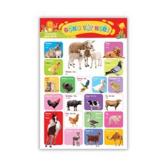 Tranh Treo Tường Bách Khoa Toàn Thư Dành Cho Bé Học Chữ Cái Số Đếm Hình Khối Và Động Vật - ABBOOKS