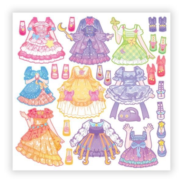 Sticker - Công Chúa Anime Kawaii- Ngọt Ngào Hay Cá Tính, Dễ Thương Hay Sành Điệu, Công Chúa Hay Phù Thủy, Dịu Dàng Hay Năng Động - Phụ Kiện Thời Trang Sành Điệu Cho Bé