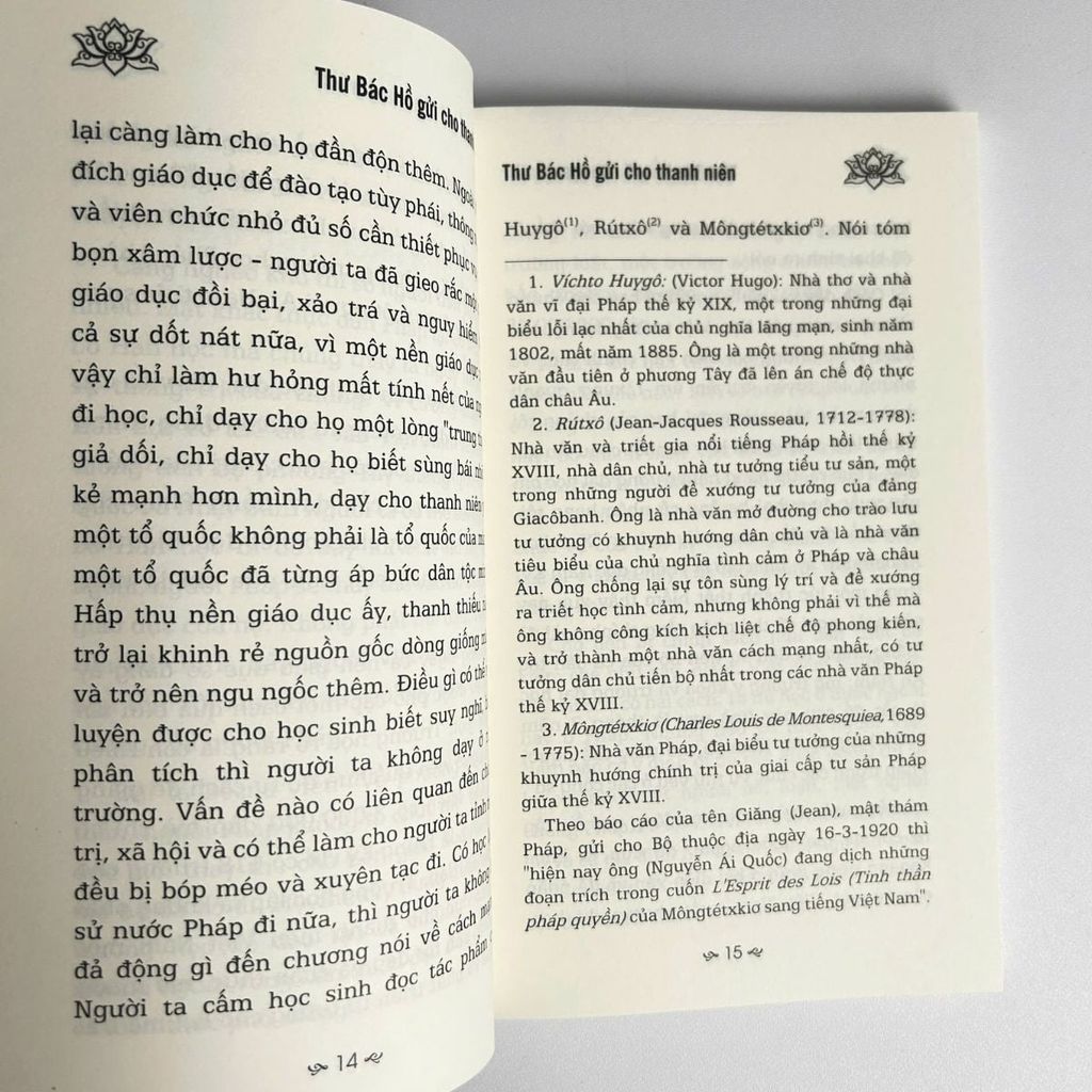 Sách - Thư Bác Hồ Gửi Cho Thanh Niên - Những Lời Dạy Và Tư Tưởng Giáo Dục Thế Hệ Trẻ