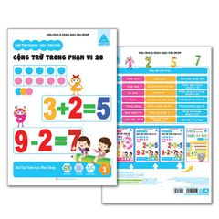 Sách toán dành cho bé - Nhận biết số và làm quen với các phép tínhCộng trừ trong phạm vi 20