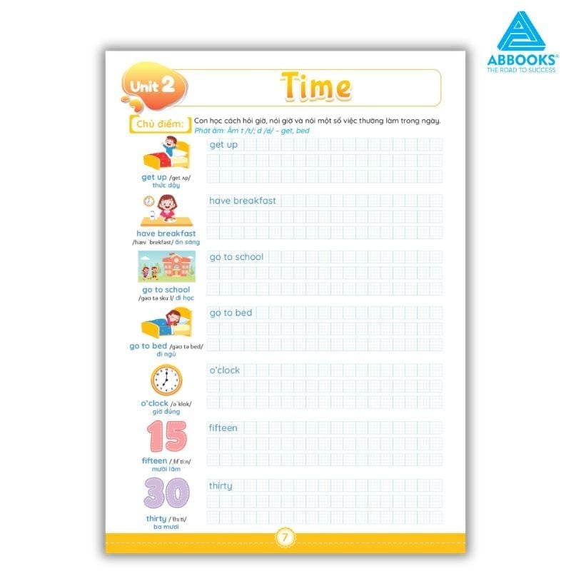 Sách Tiếng Anh Lớp 4 - Notebook Luyện Viết, Từ Vựng & Ngữ Pháp Cho Học Sinh Lớp 4 - ABBOOKS