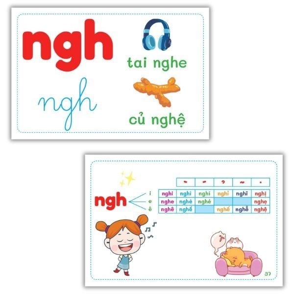 Bộ Thẻ Flashcard Thông Minh Chữ Cái - Âm - Vần Chuẩn Tiểu Học Dành Cho Bé 0-6 Tuổi - ABBOOKS