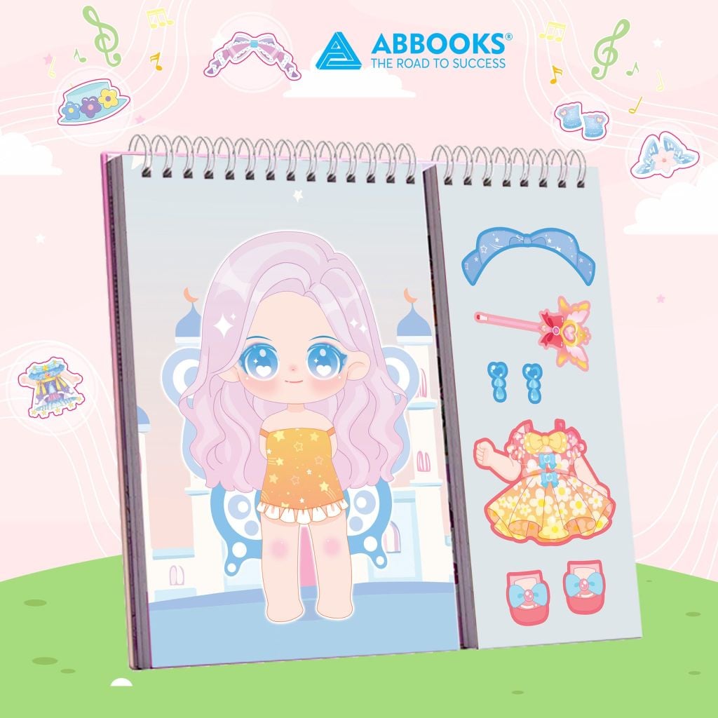 Sách - Stickers Học Viện Thời Trang Công Chúa Kawai - Những Nàng Tiên Hoa - An Toàn Cho Bé Yêu Sáng Tạo