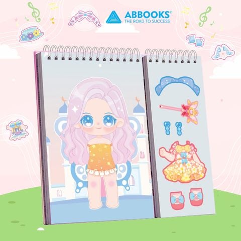 Sách - Stickers Học Viện Thời Trang Công Chúa Kawai - Những Nàng Tiên Hoa - An Toàn Cho Bé Yêu Sáng Tạo