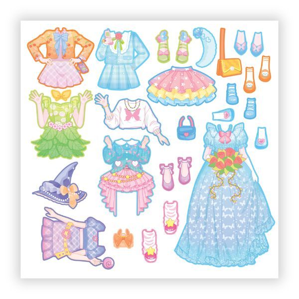Sticker - Công Chúa Anime Kawaii- Ngọt Ngào Hay Cá Tính, Dễ Thương Hay Sành Điệu, Công Chúa Hay Phù Thủy, Dịu Dàng Hay Năng Động - Phụ Kiện Thời Trang Sành Điệu Cho Bé
